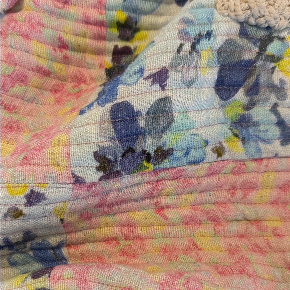 Loveshackfancy Floral Patchwork Tote With Strawbe… - image 4